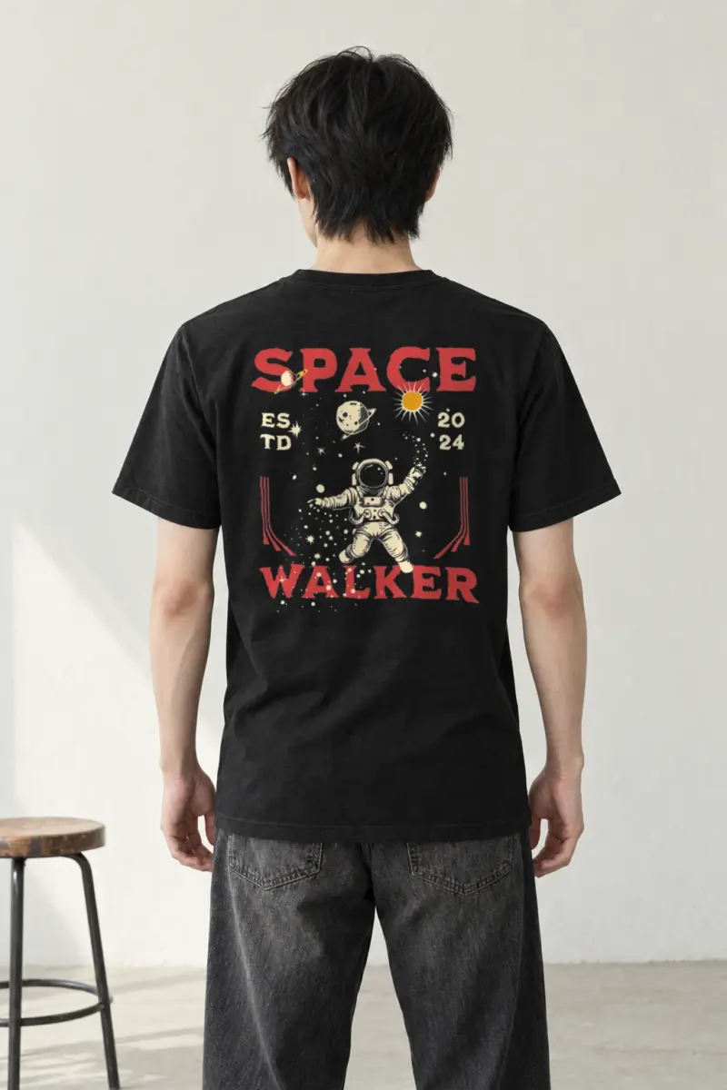 "Moon Walker" Heavyweight Unisex Crewneck T-shirt | Gildan 5000