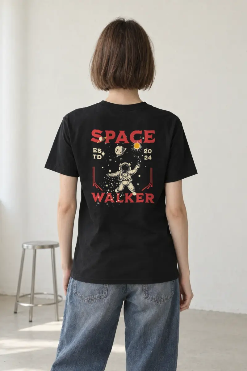 "Moon Walker" Heavyweight Unisex Crewneck T-shirt