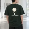 "Moonlit Bunny" Heavyweight Unisex Crewneck T-shirt | Gildan 5000