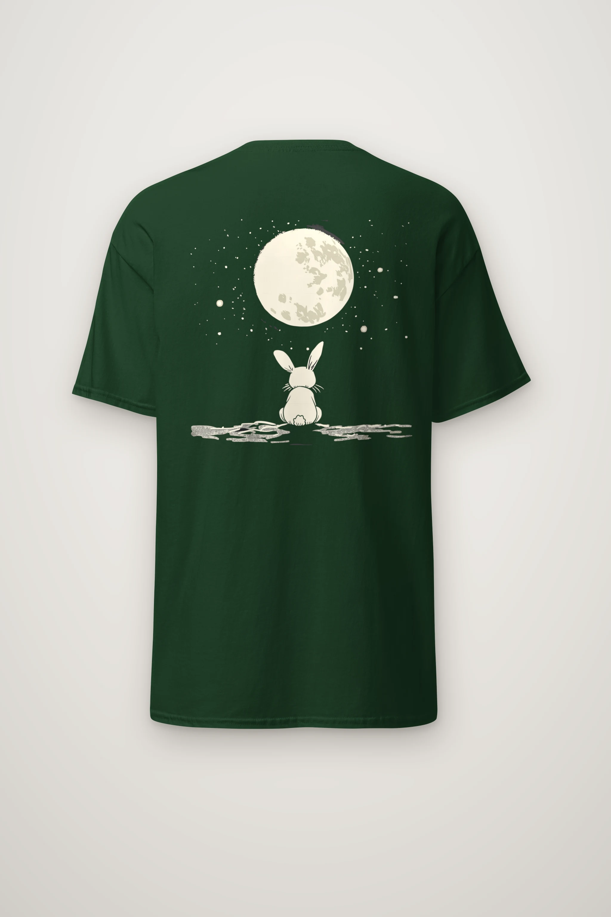 "Moonlit Bunny" Heavyweight Unisex Crewneck T-shirt