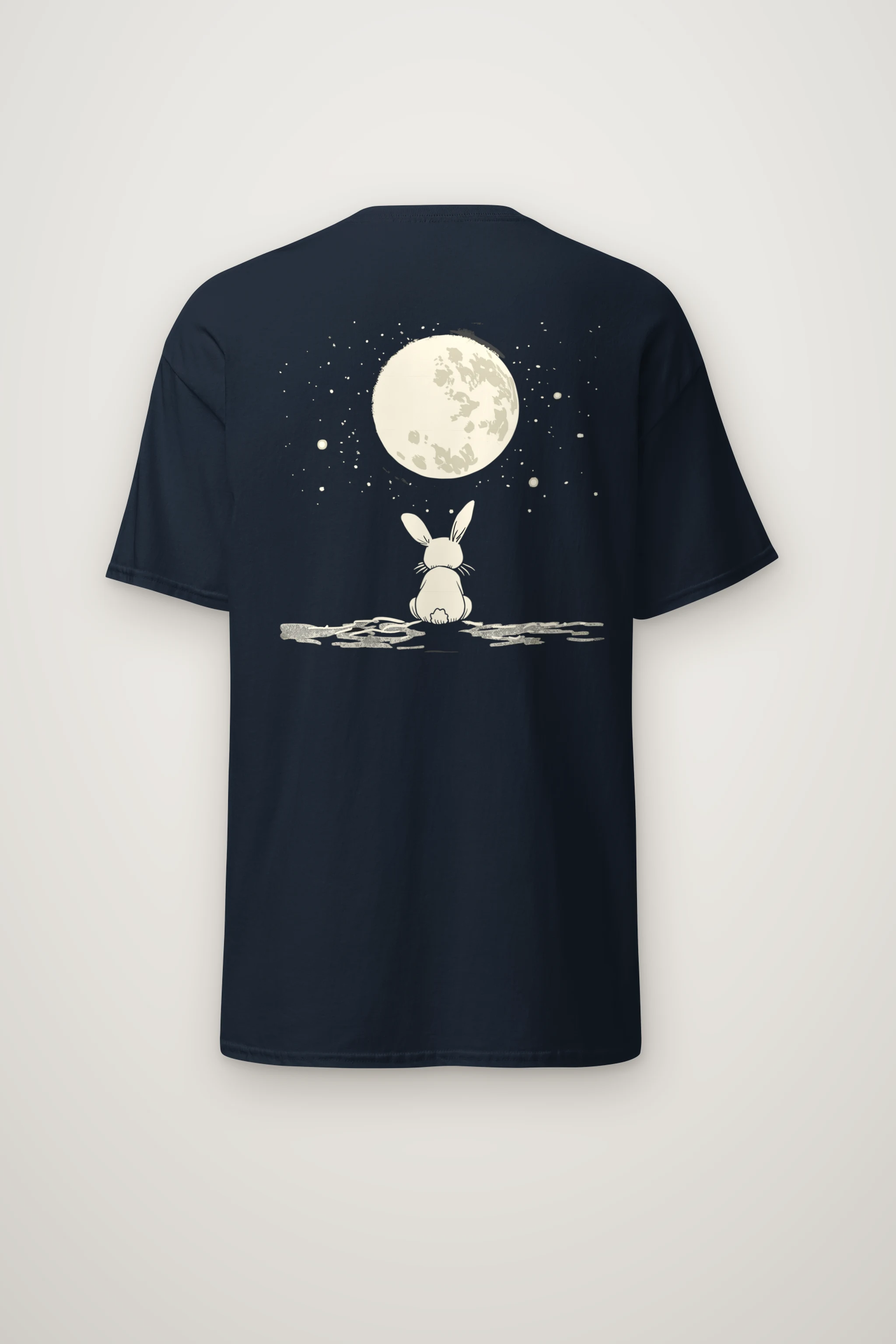 "Moonlit Bunny" Heavyweight Unisex Crewneck T-shirt