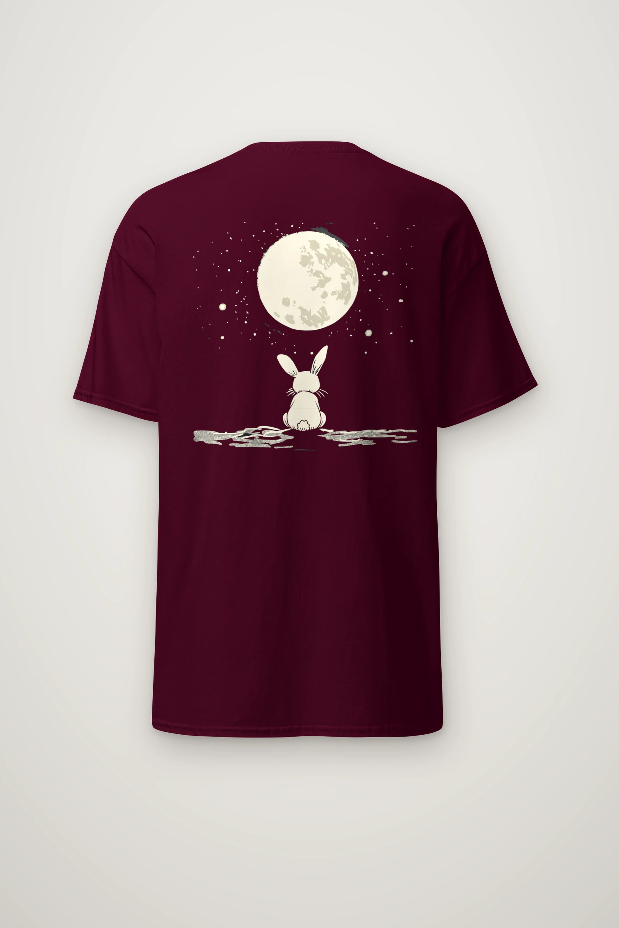 "Moonlit Bunny" Heavyweight Unisex Crewneck T-shirt