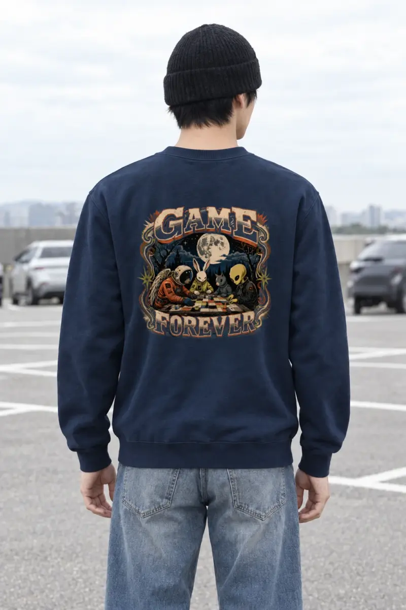 "Moonlit Chess Club" Heavy Blend Unisex Crewneck Sweatshirt