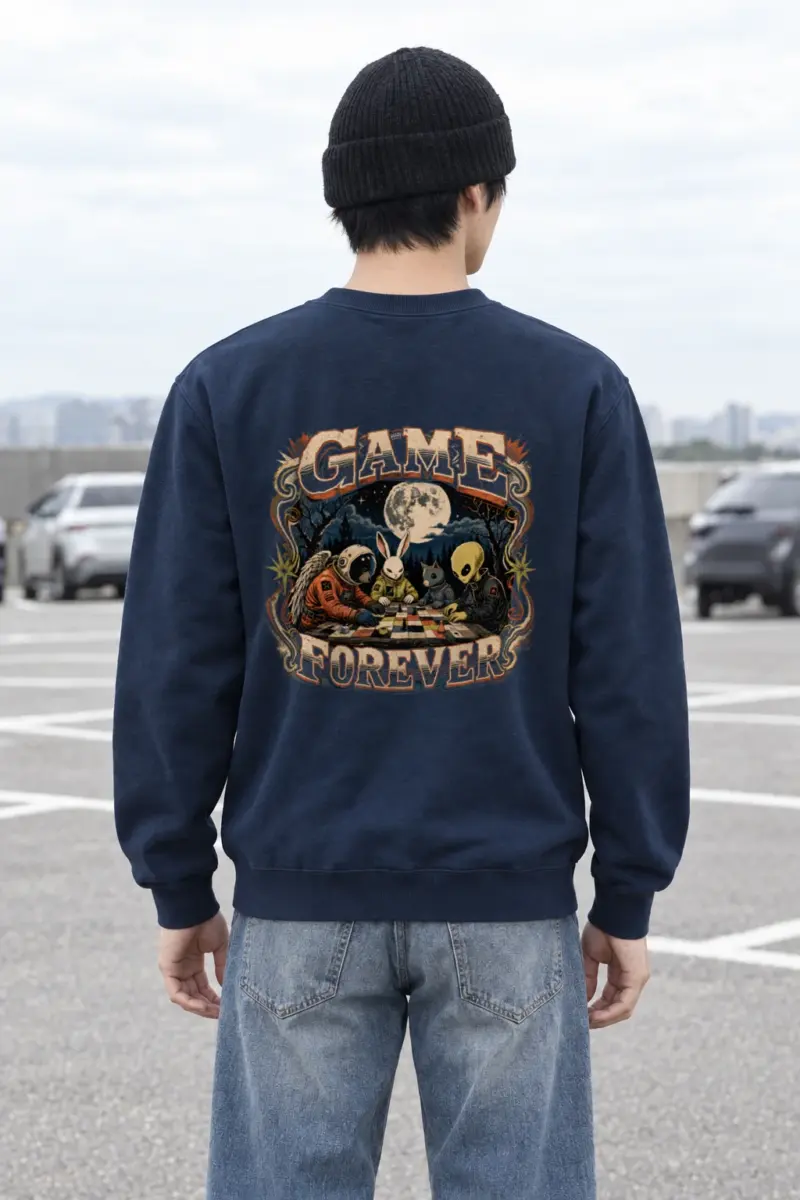 "Moonlit Chess Club" Heavy Blend Unisex Crewneck Sweatshirt