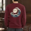 "Moonlit Crescent Wave" Heavy Blend Unisex Crewneck Sweatshirt