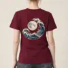 "Moonlit Crescent Wave" Heavyweight Unisex Crewneck T-shirt