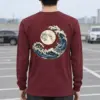 "Moonlit Crest" Unisex Longsleeve T-shirt