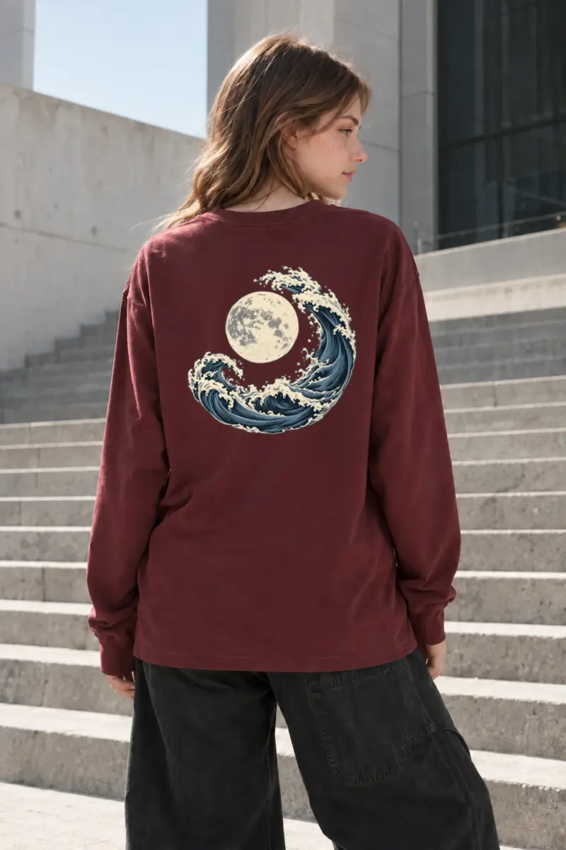 "Moonlit Crest" Unisex Longsleeve T-shirt | Gildan 2400