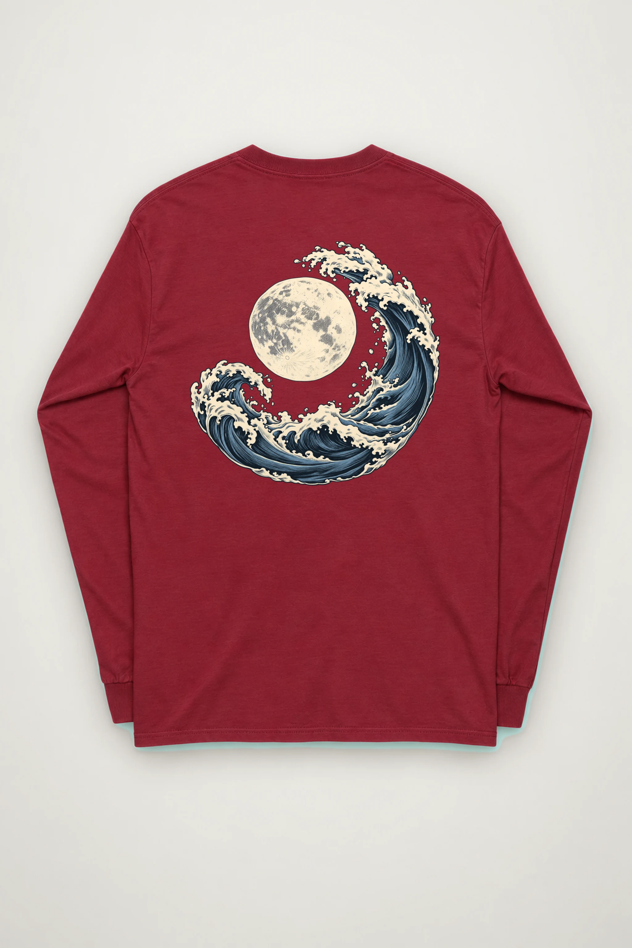 "Moonlit Crest" Unisex Longsleeve T-shirt