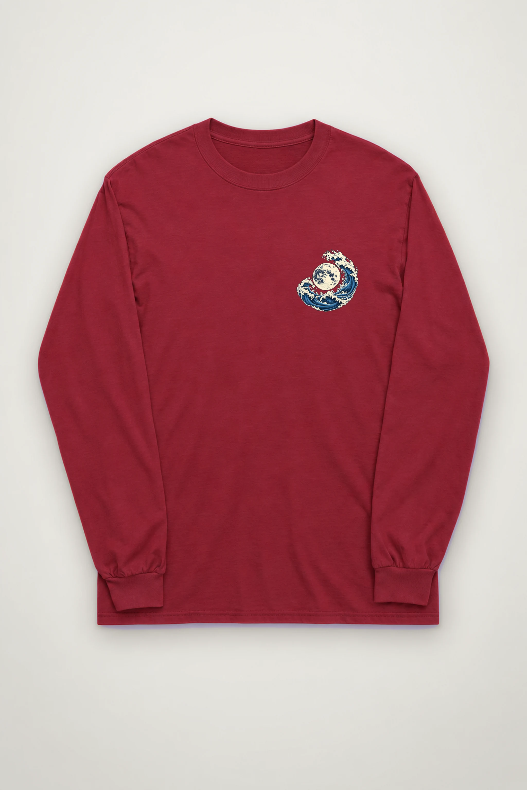 "Moonlit Crest" Unisex Longsleeve T-shirt