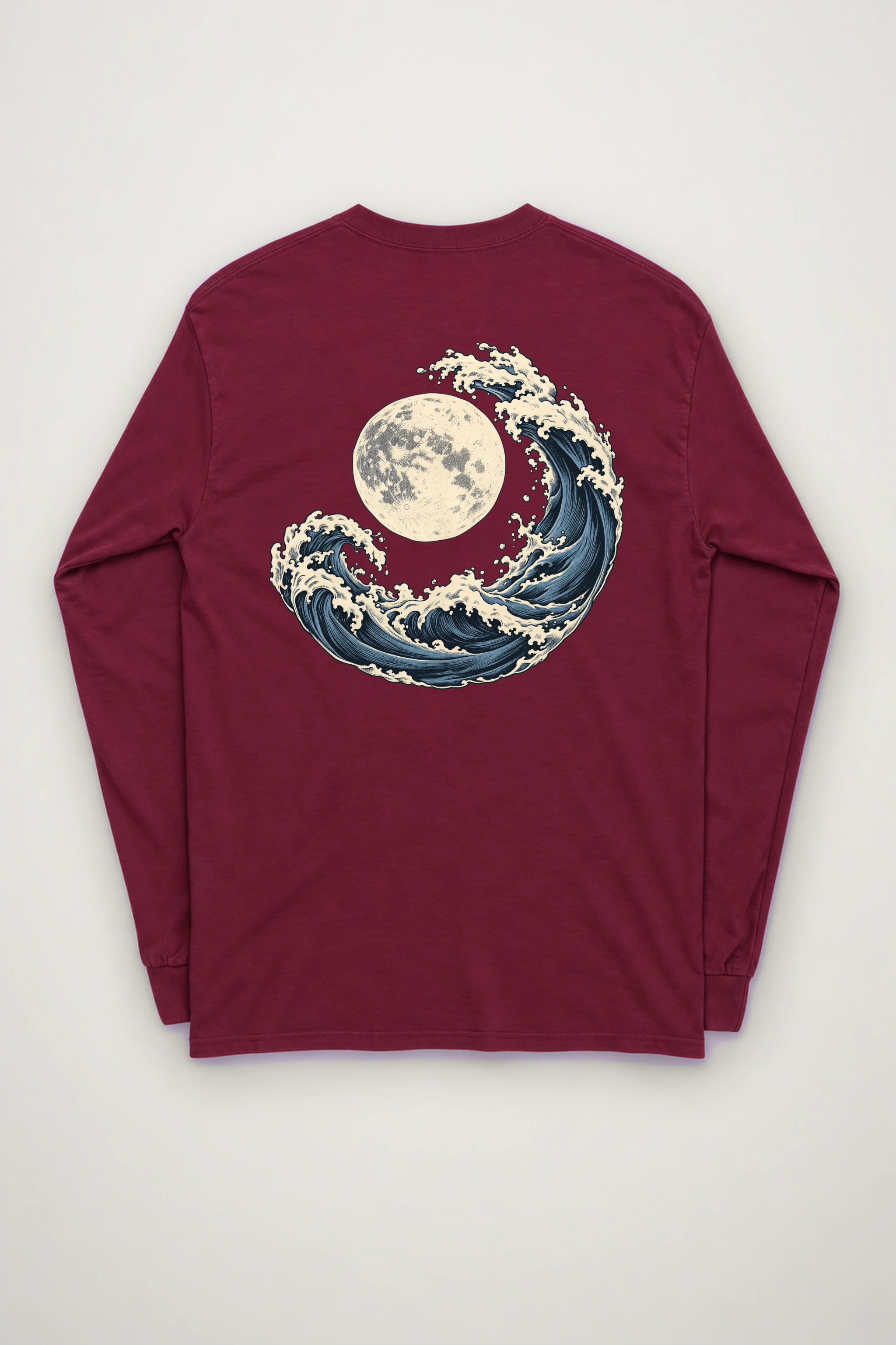 "Moonlit Crest" Unisex Longsleeve T-shirt