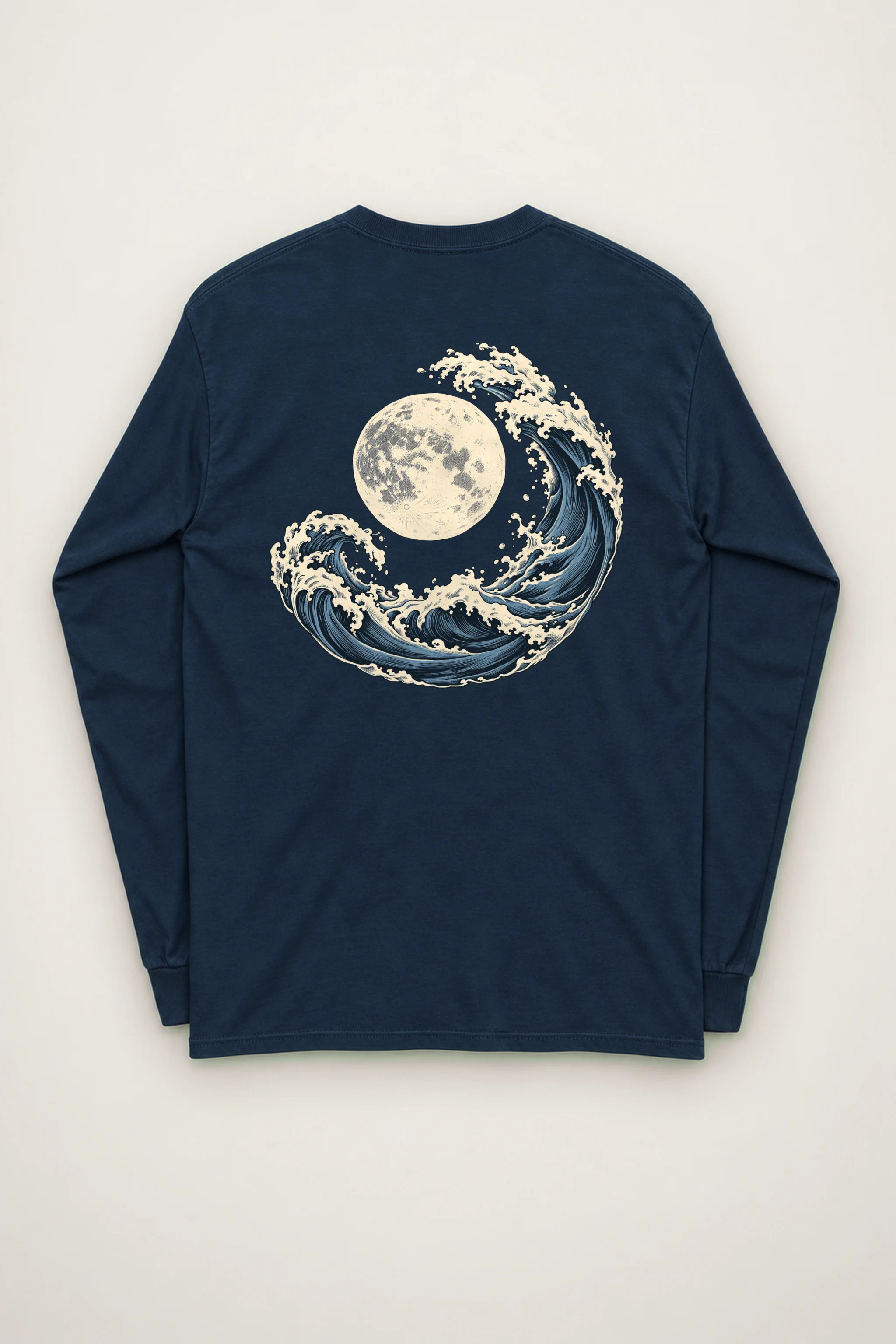 "Moonlit Crest" Unisex Longsleeve T-shirt