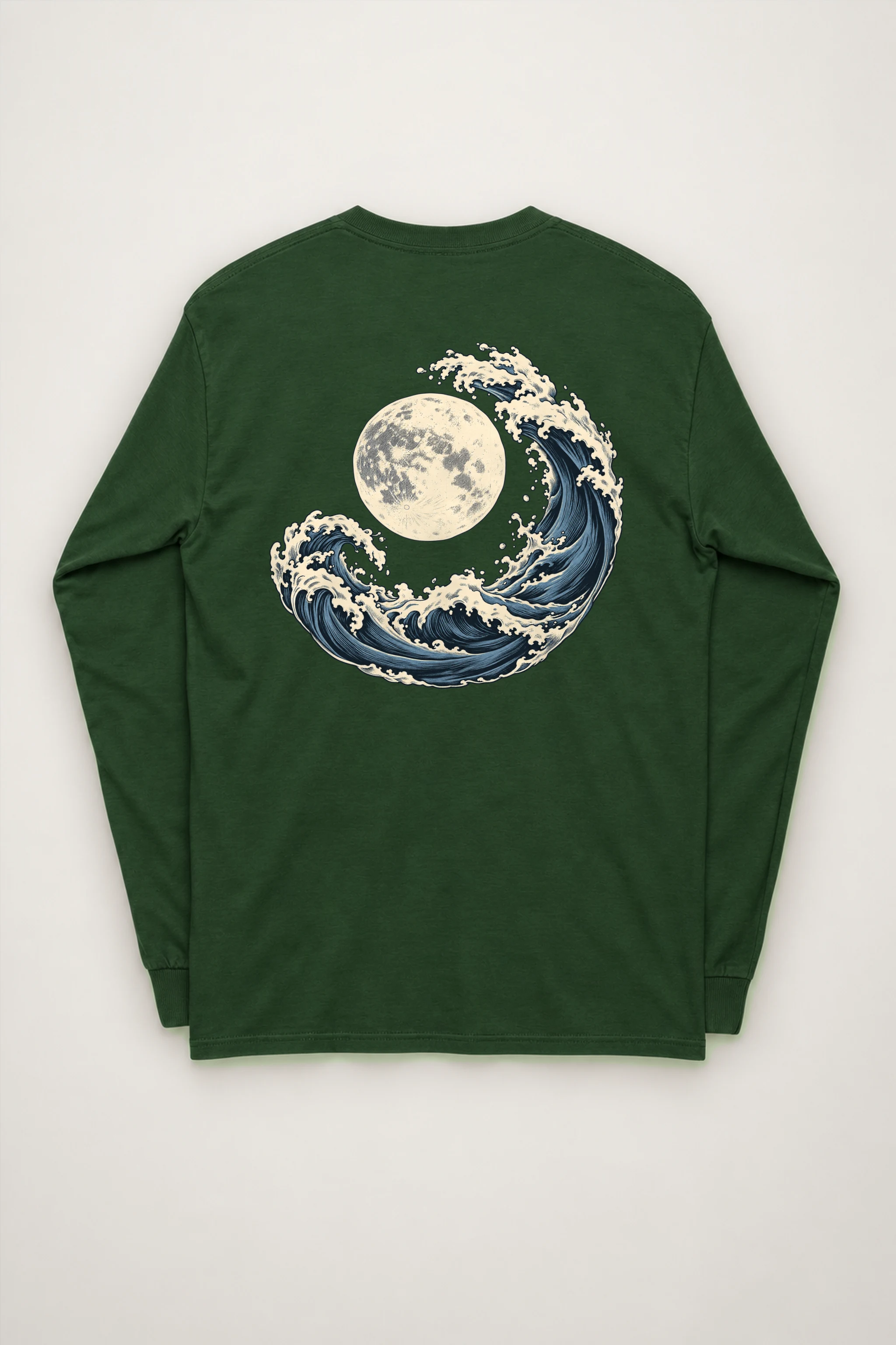 "Moonlit Crest" Unisex Longsleeve T-shirt