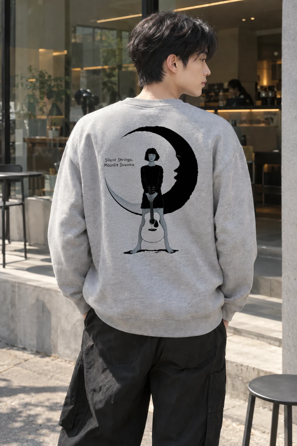 "Moonlit Dreams" Heavy Blend Unisex Crewneck Sweatshirt | Gildan 18000