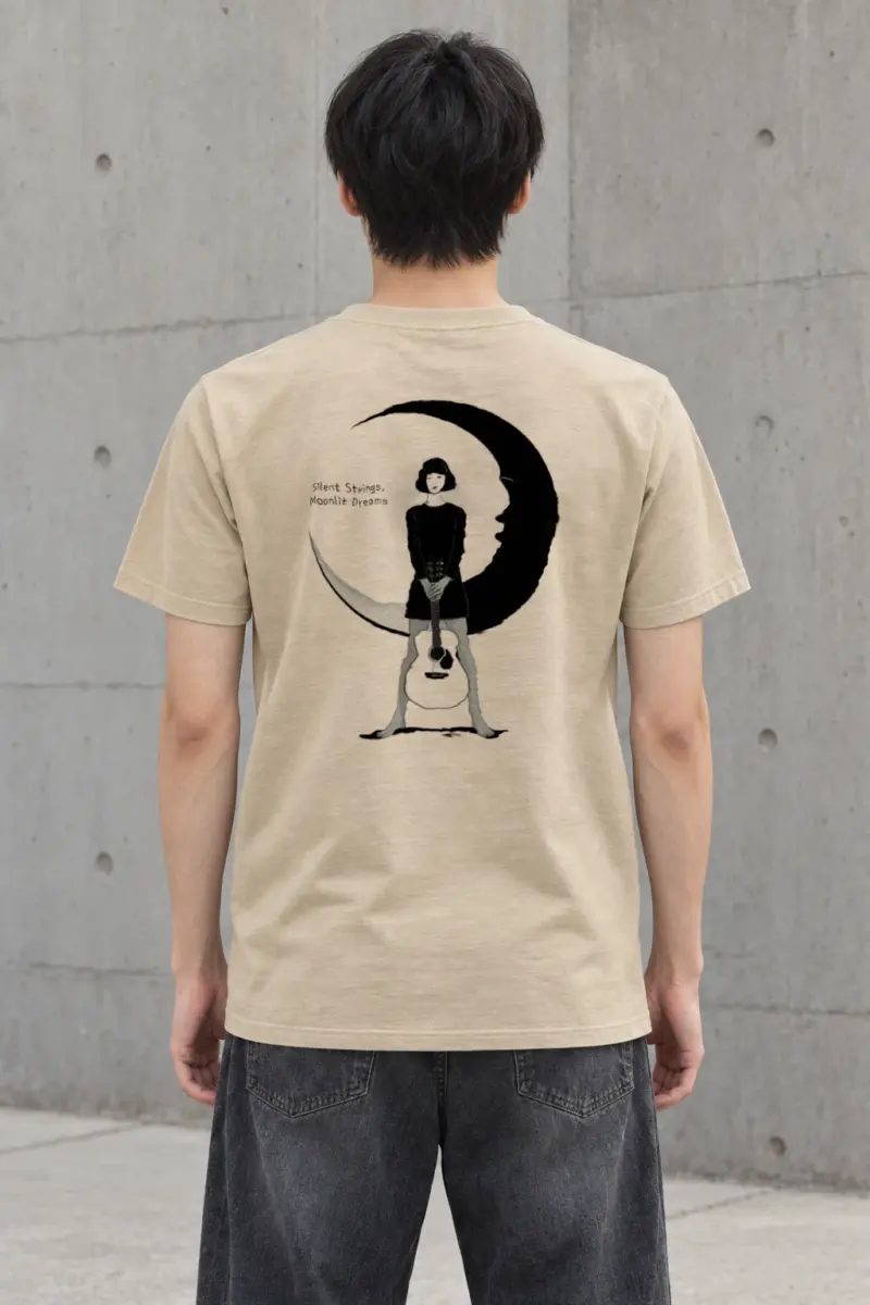 "Moonlit Dreams" Heavyweight Unisex Crewneck T-shirt