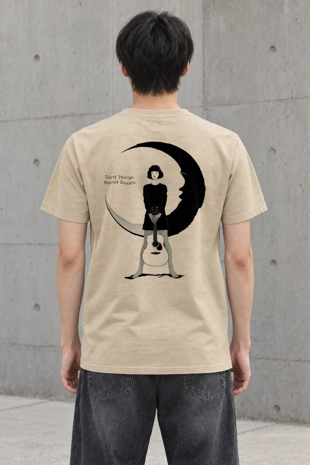 "Moonlit Dreams" Heavyweight Unisex Crewneck T-shirt