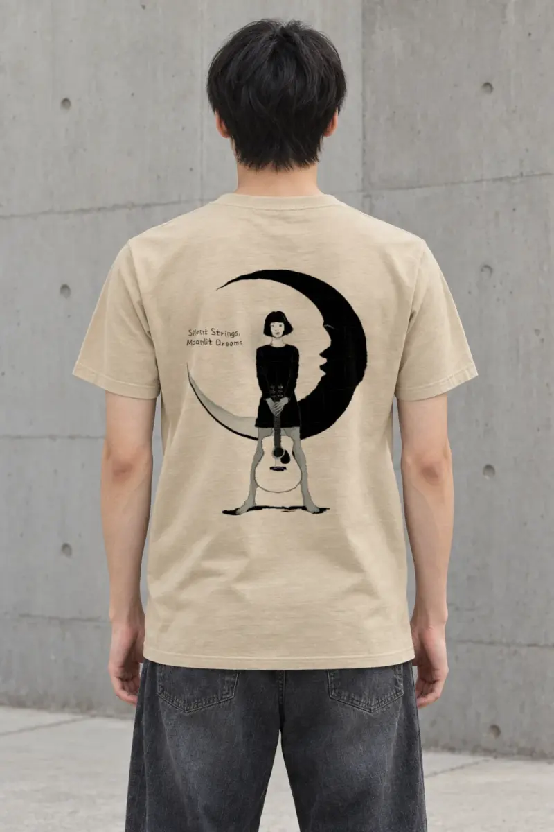 "Moonlit Dreams" Heavyweight Unisex Crewneck T-shirt