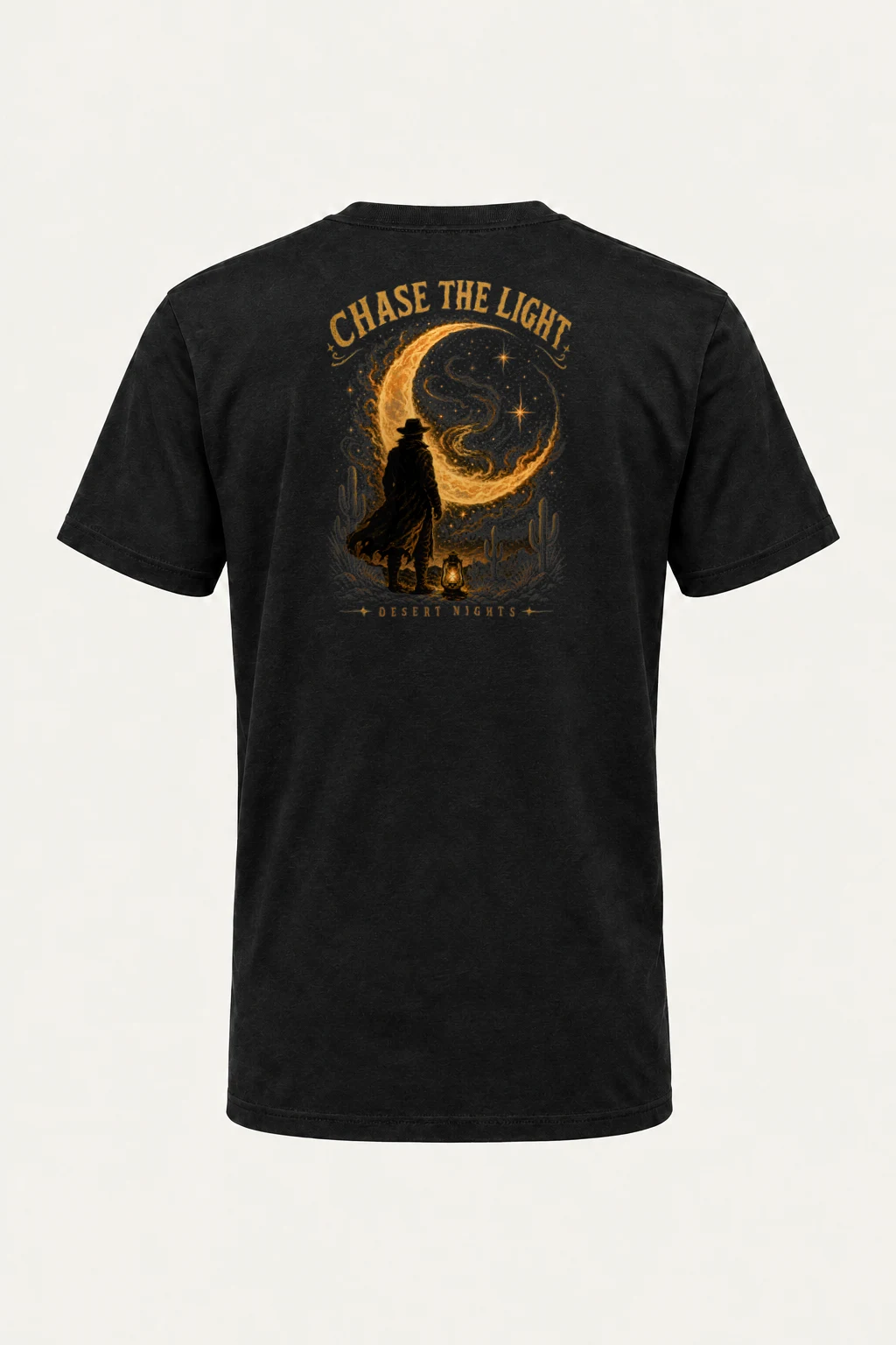 "Moonlit Drifter" Heavyweight Unisex Crewneck T-shirt | Gildan 5000