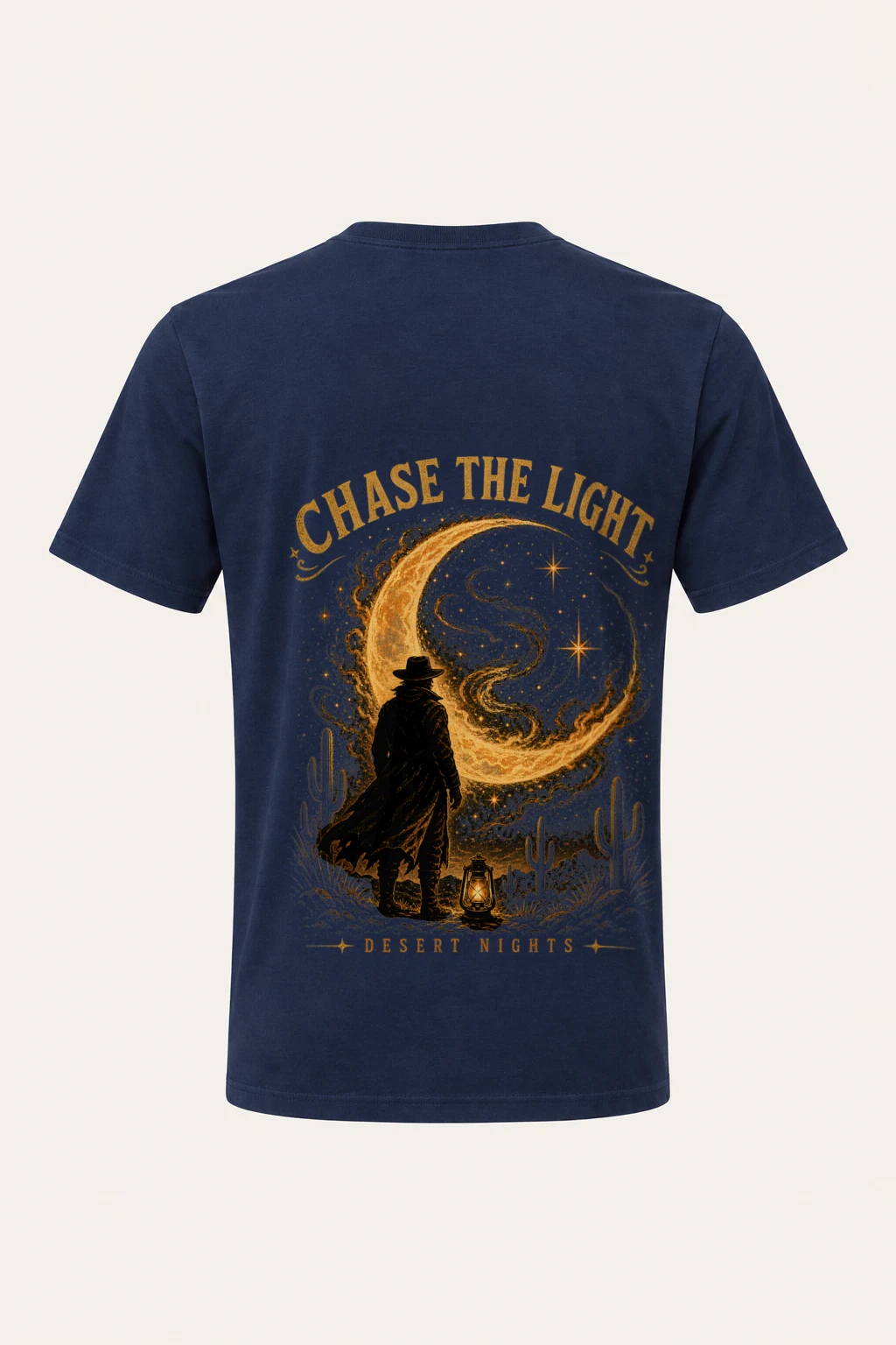 "Moonlit Drifter" Heavyweight Unisex Crewneck T-shirt | Gildan 5000