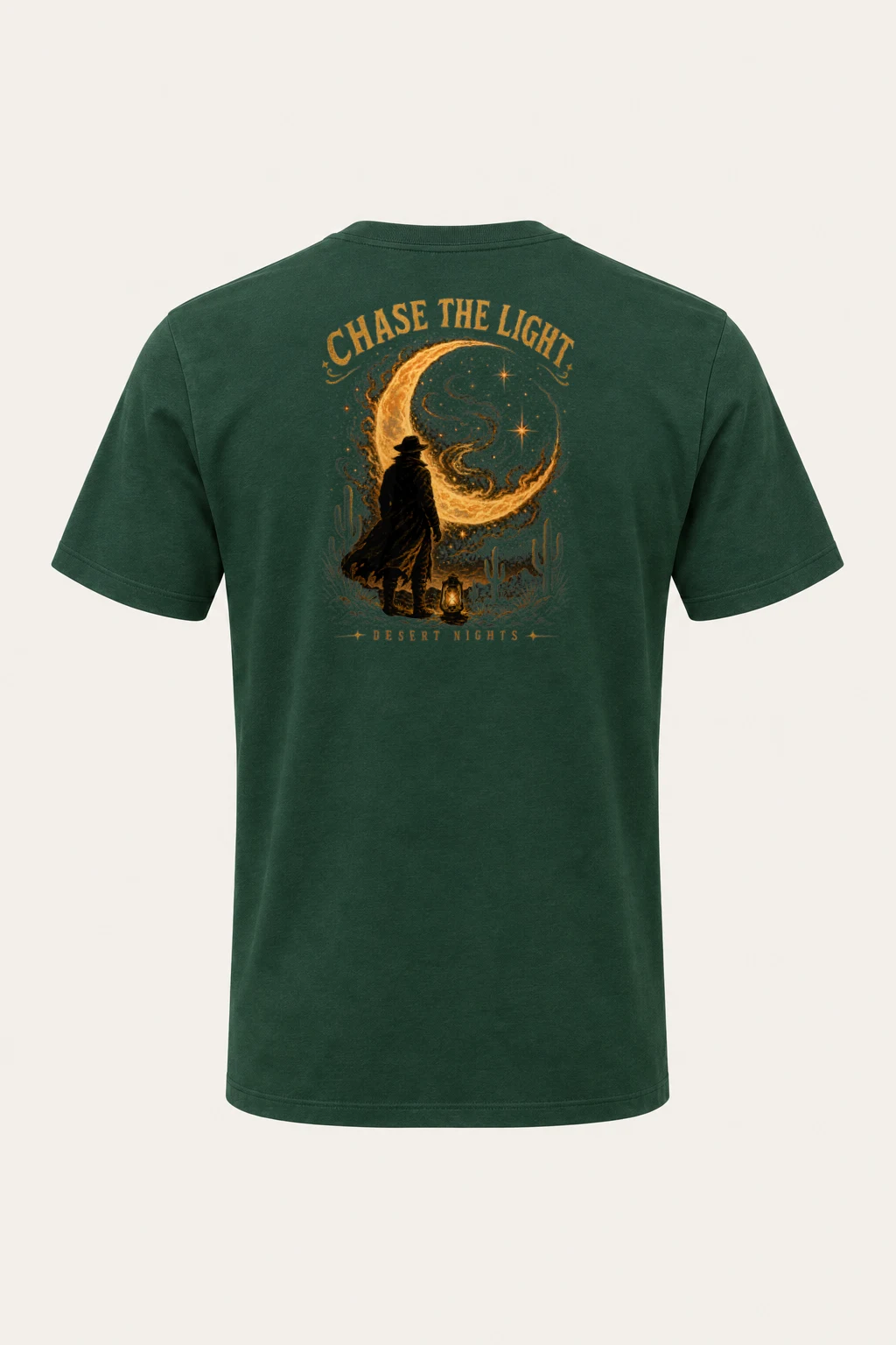 "Moonlit Drifter" Heavyweight Unisex Crewneck T-shirt | Gildan 5000