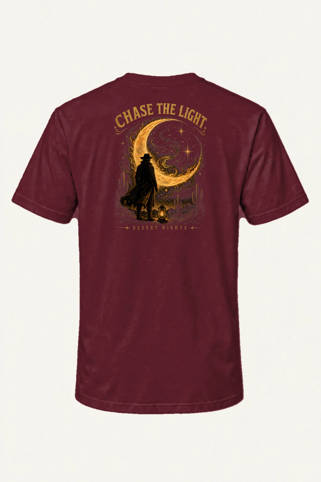 "Moonlit Drifter" Heavyweight Unisex Crewneck T-shirt | Gildan 5000