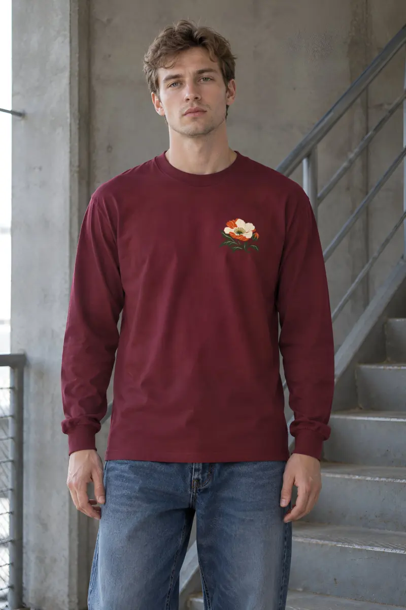 "Moonlit Flower Garden" Unisex Longsleeve T-shirt