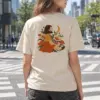 "Moonlit Flower Woman" Heavyweight Unisex Crewneck T-shirt | Gildan 5000