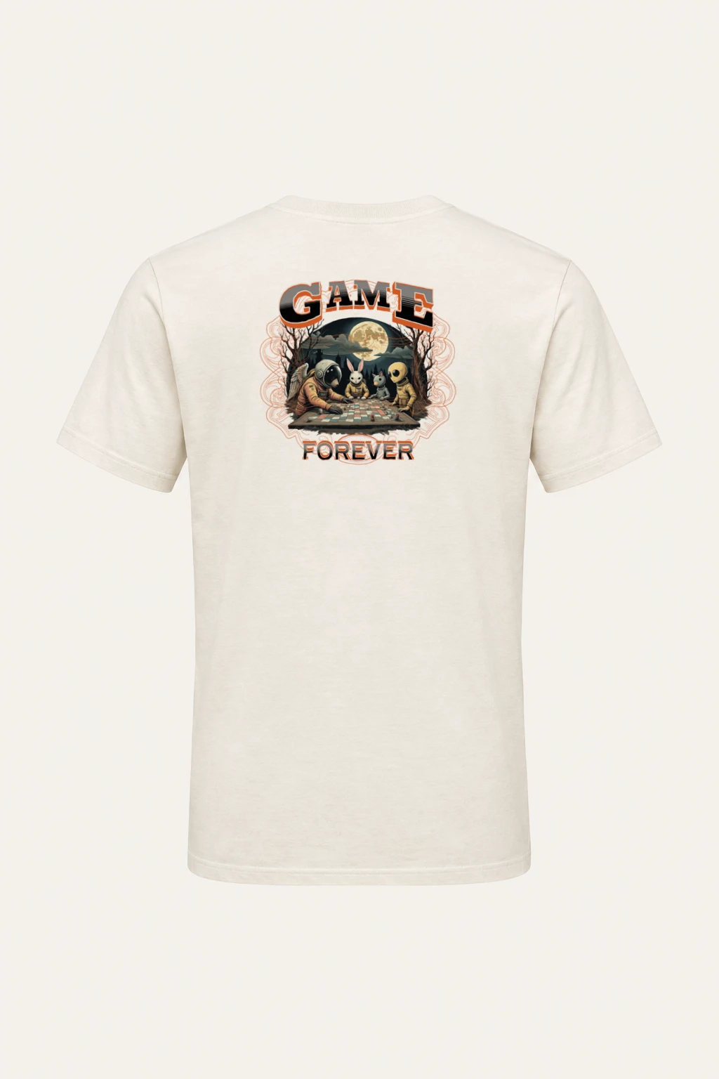 "Moonlit Game Night" Heavyweight Unisex Crewneck T-shirt | Gildan 5000