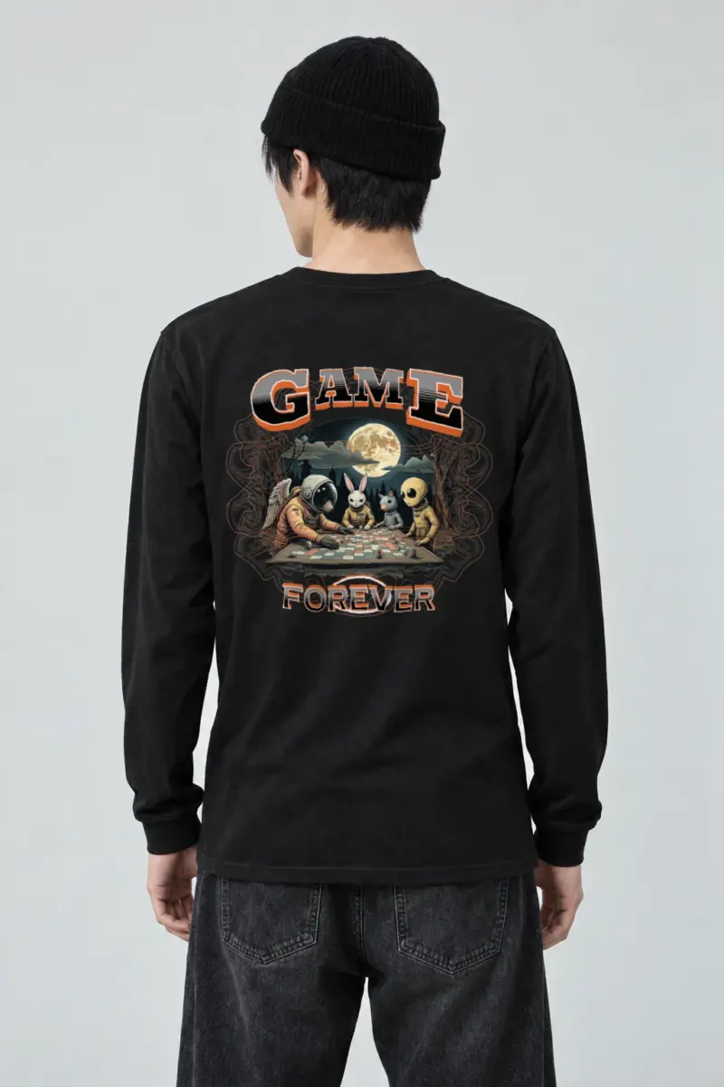 "Moonlit Game Night" Unisex Longsleeve T-shirt