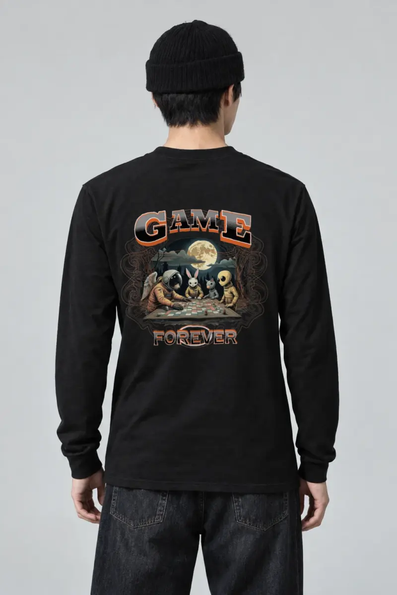 "Moonlit Game Night" Unisex Longsleeve T-shirt