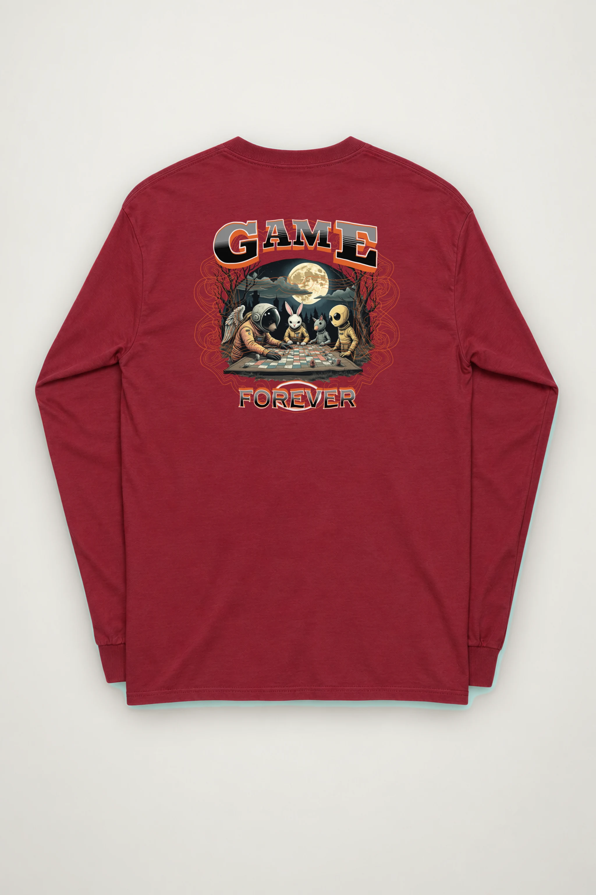 "Moonlit Game Night" Unisex Longsleeve T-shirt