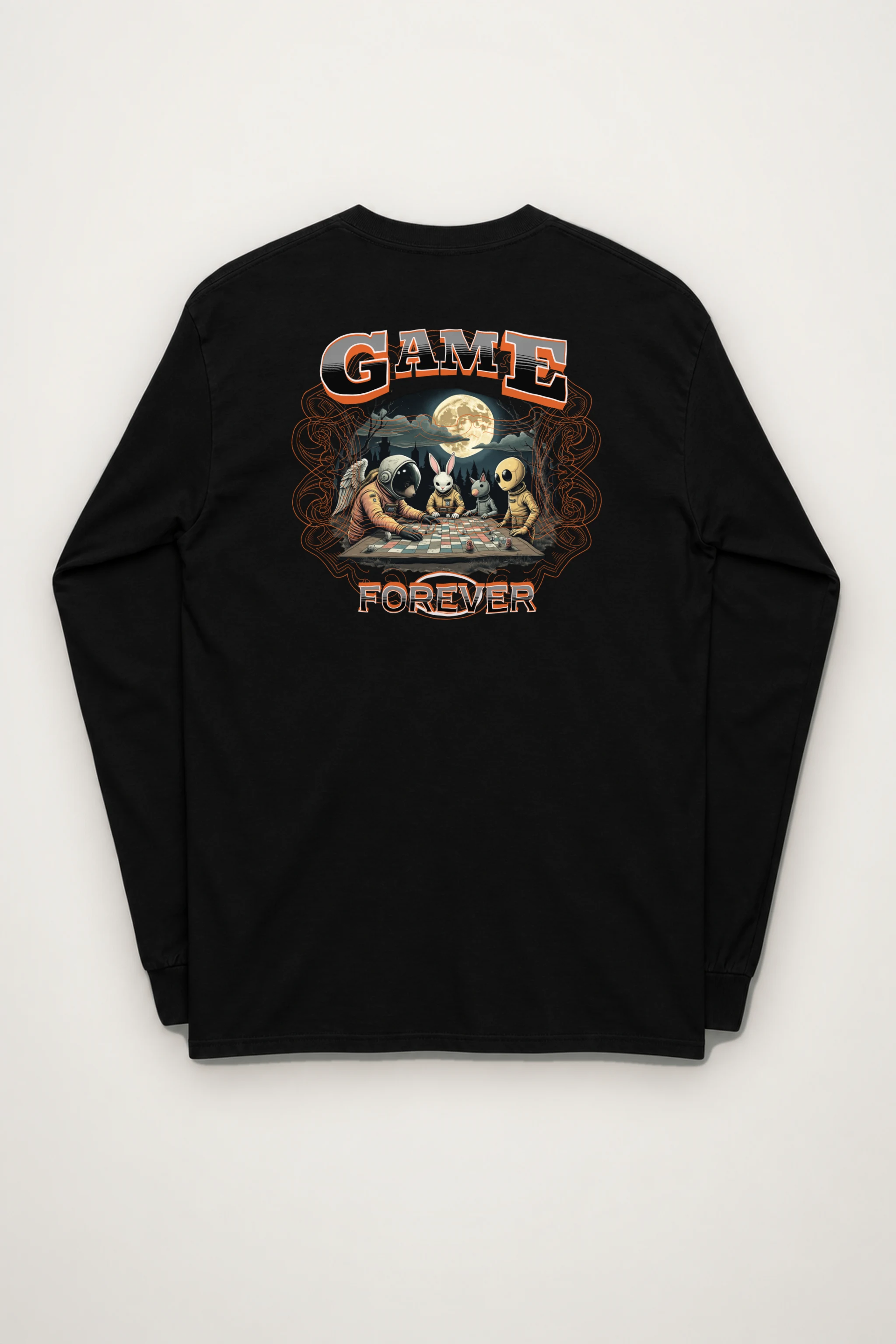 "Moonlit Game Night" Unisex Longsleeve T-shirt
