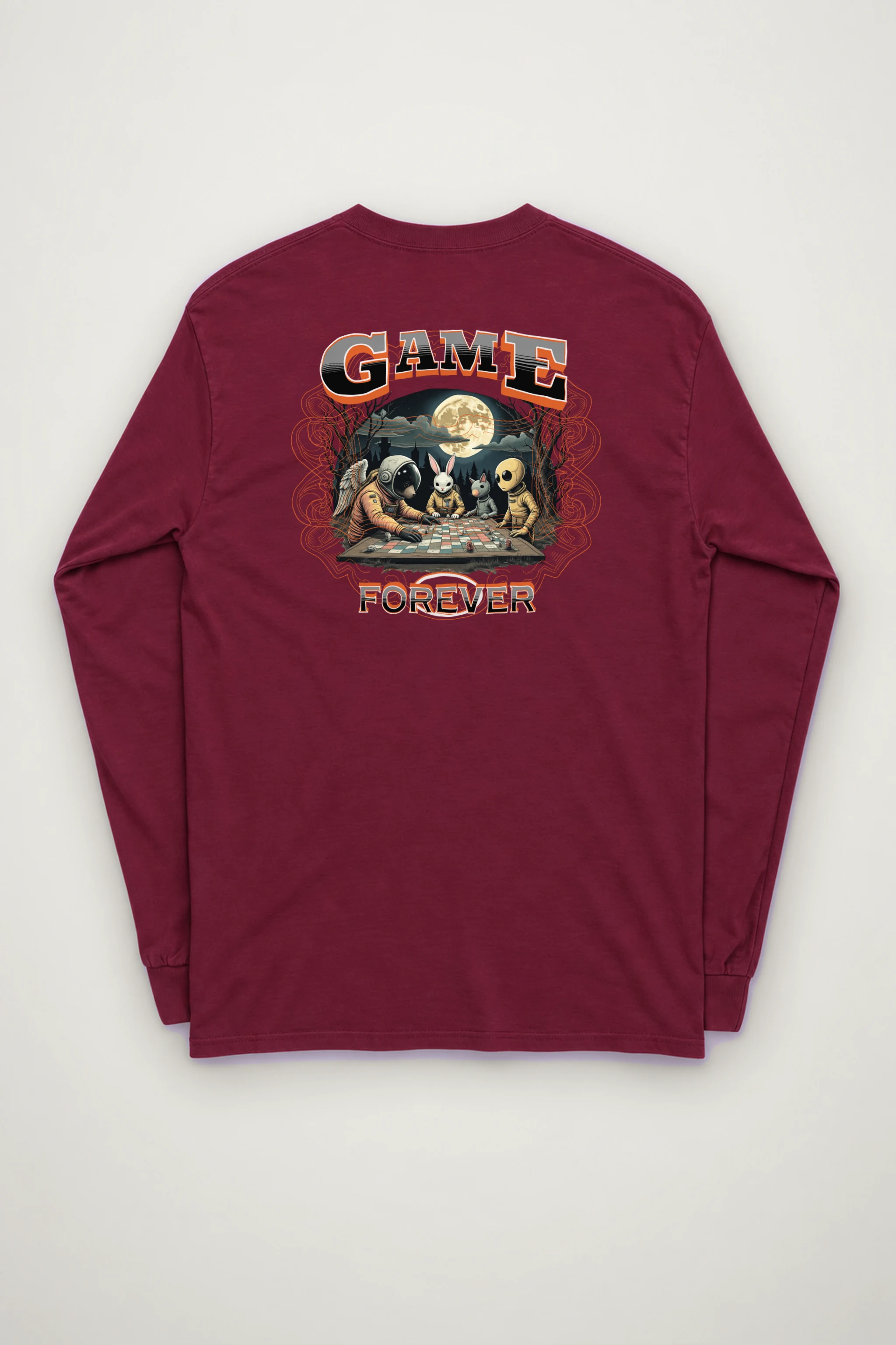 "Moonlit Game Night" Unisex Longsleeve T-shirt