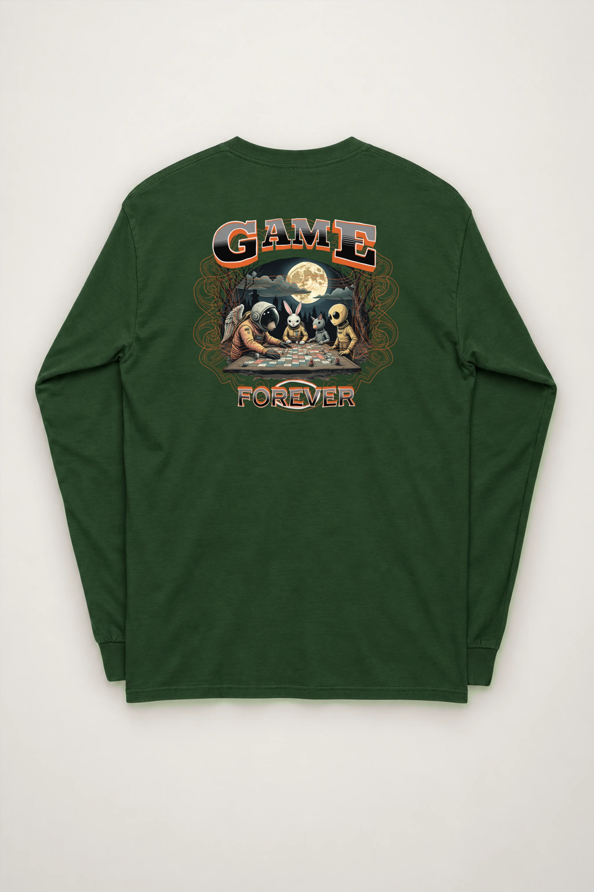 "Moonlit Game Night" Unisex Longsleeve T-shirt
