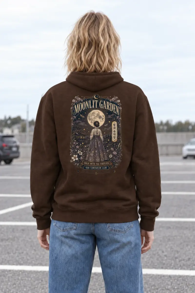 "Moonlit Garden" Heavy Blend Unisex Pullover Hoodie
