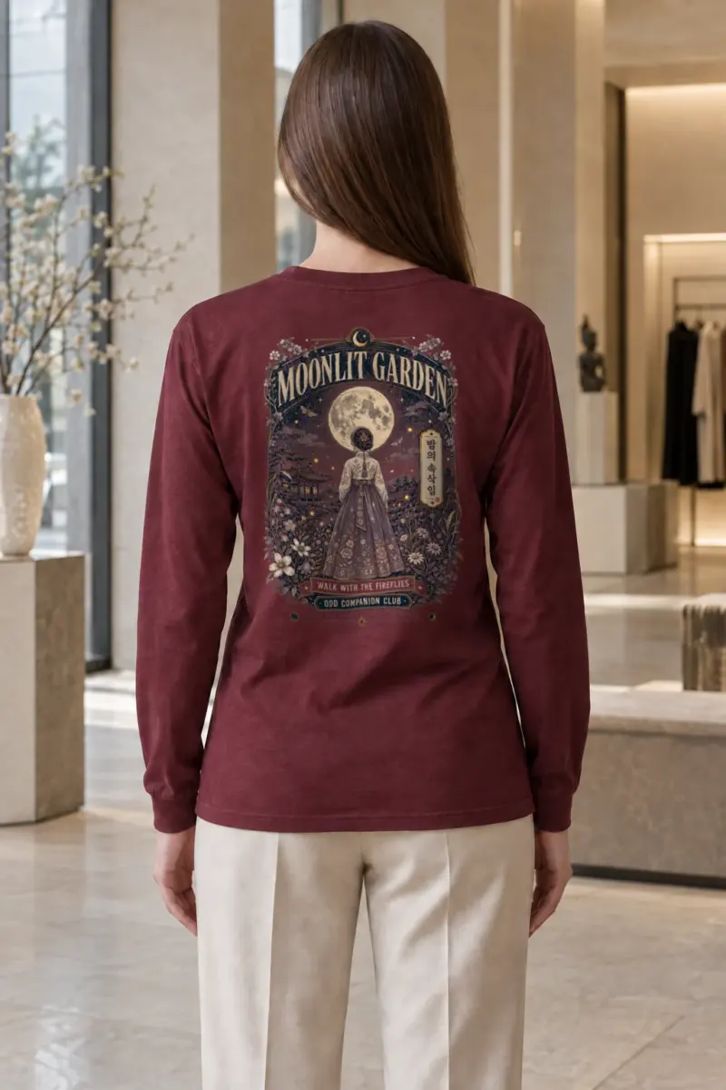 "Moonlit Garden" Unisex Longsleeve T-shirt | Gildan 2400
