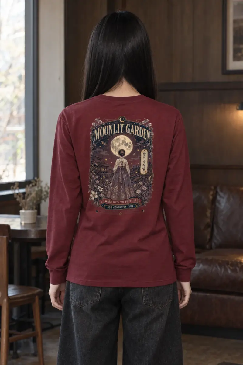 "Moonlit Garden" Unisex Longsleeve T-shirt