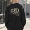 "Moonlit Horned Owl" Heavy Blend Unisex Crewneck Sweatshirt | Gildan 18000