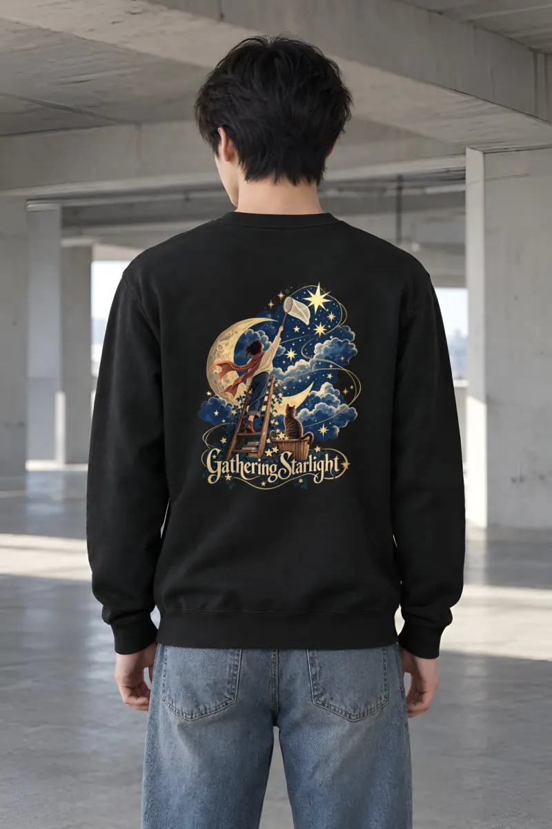 "Moonlit Ladder" Heavy Blend Unisex Crewneck Sweatshirt