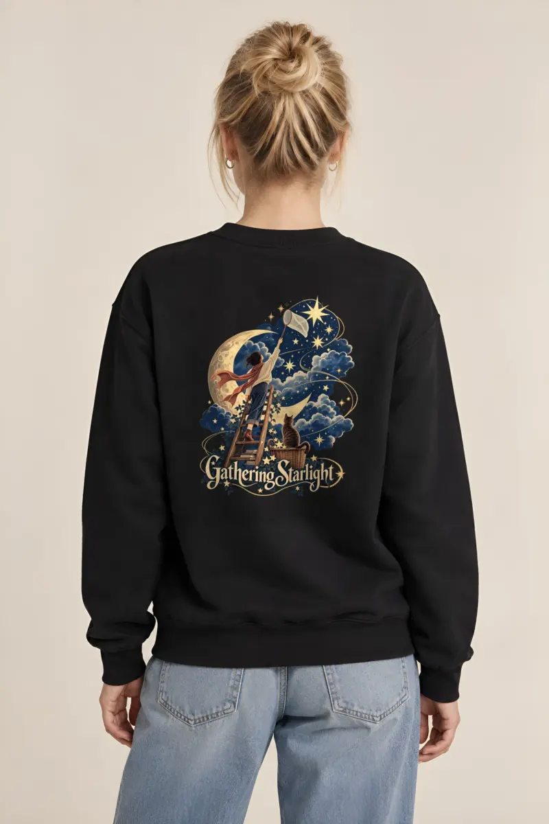 "Moonlit Ladder" Heavy Blend Unisex Crewneck Sweatshirt