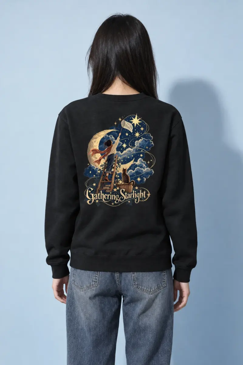 "Moonlit Ladder" Heavy Blend Unisex Crewneck Sweatshirt | Gildan 18000