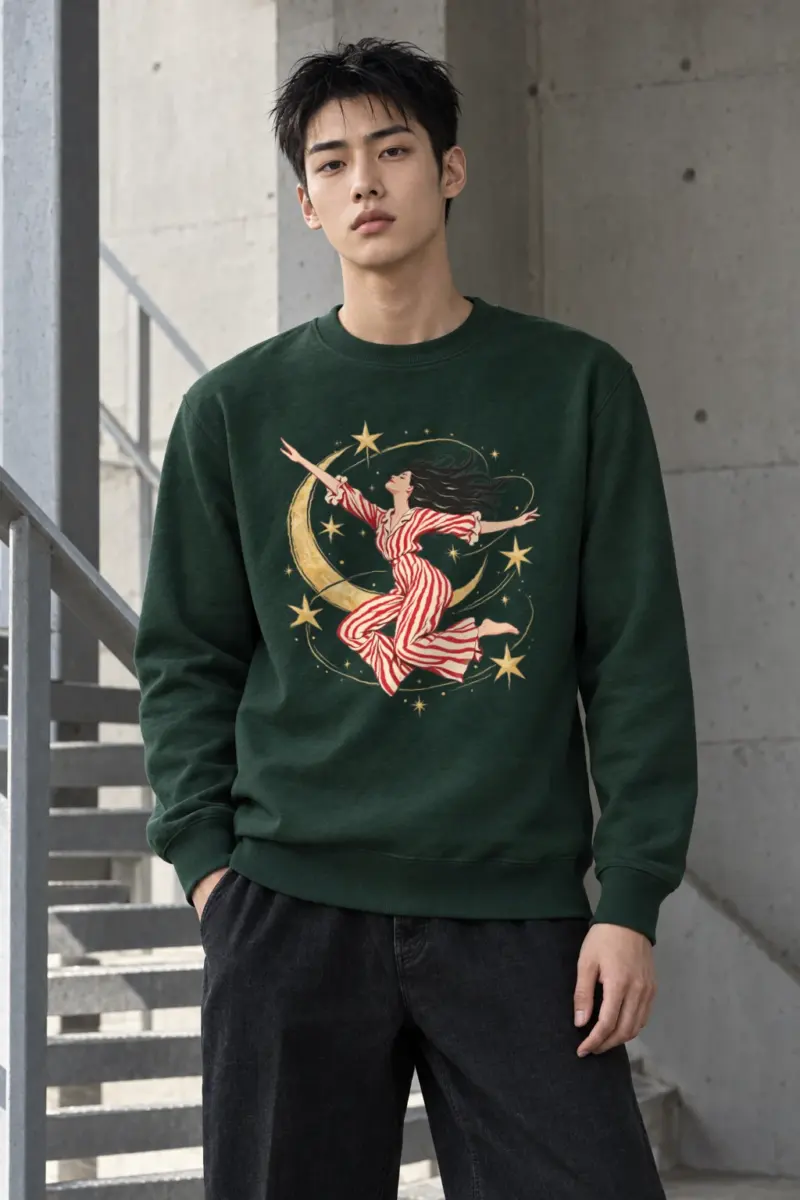 "Moonlit Leap" Heavy Blend Unisex Crewneck Sweatshirt
