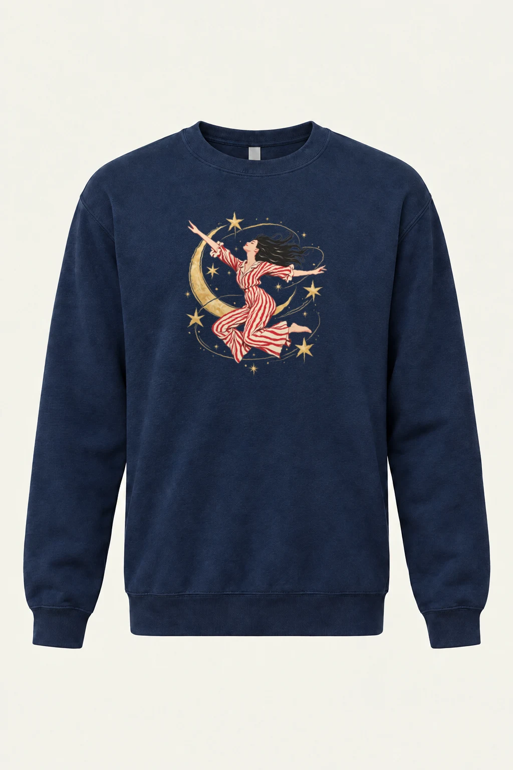 "Moonlit Leap" Heavy Blend Unisex Crewneck Sweatshirt | Gildan 18000