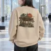 "Moonlit Pagoda" Heavy Blend Unisex Crewneck Sweatshirt | Gildan 18000