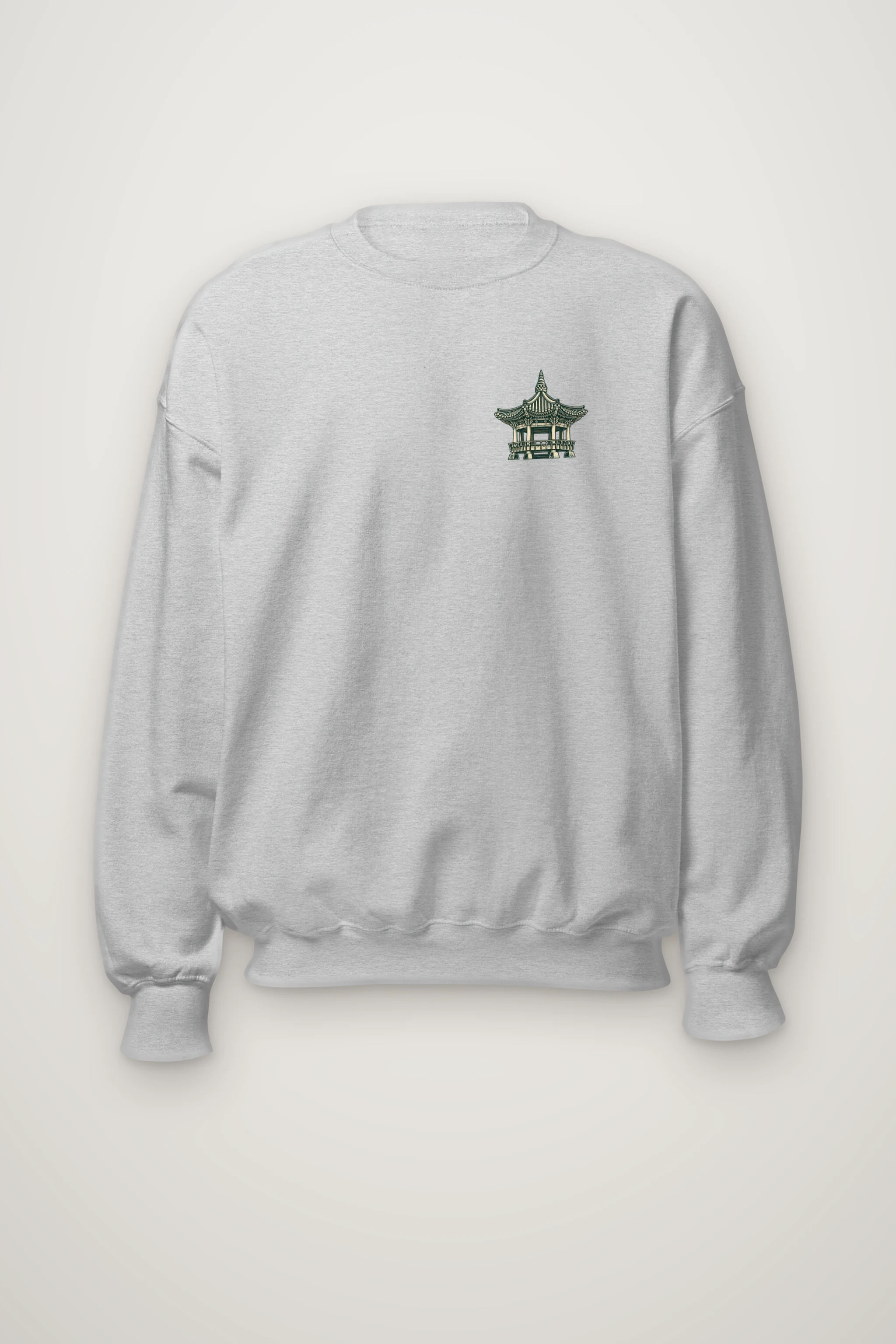 "Moonlit Pagoda" Heavy Blend Unisex Crewneck Sweatshirt
