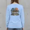 "Moonlit Pagoda" Unisex Longsleeve T-shirt