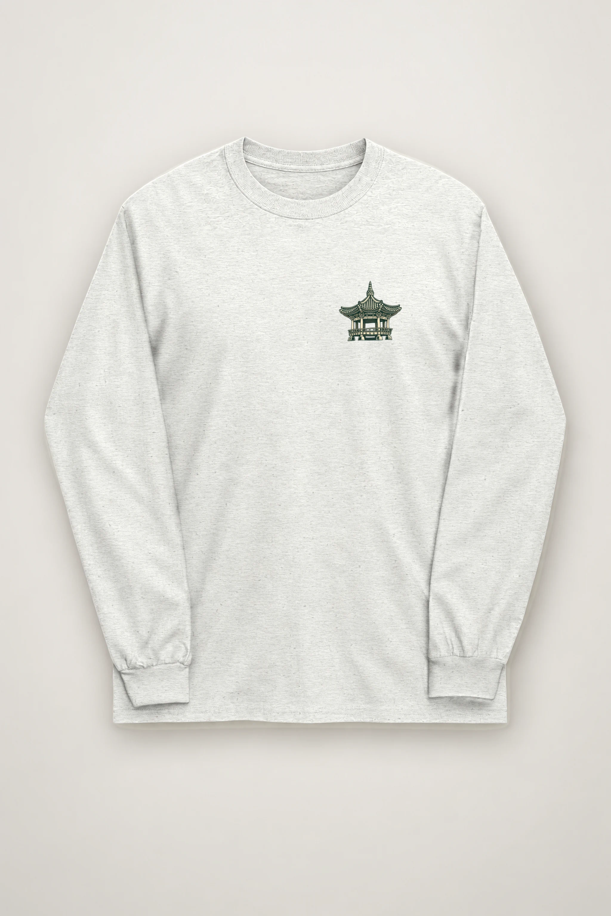 "Moonlit Pagoda" Unisex Longsleeve T-shirt