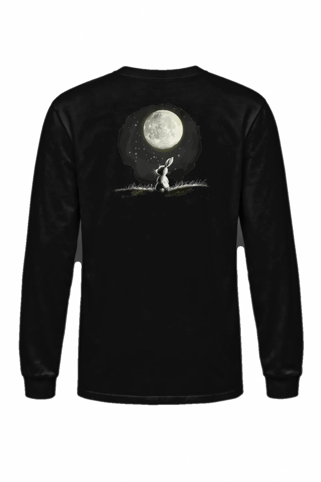 "Moonlit Rabbit" Unisex Longsleeve T-shirt | Gildan 2400
