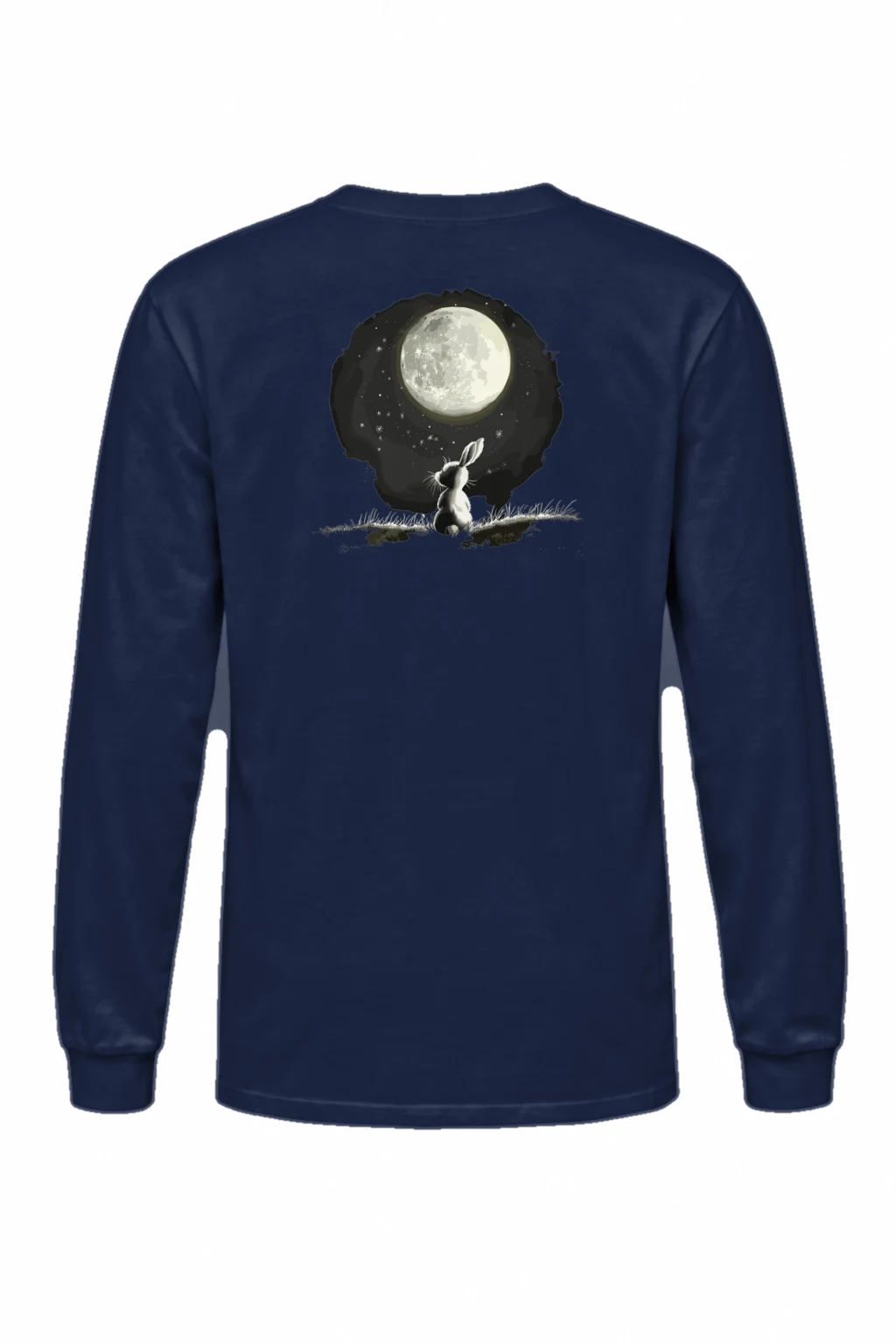 "Moonlit Rabbit" Unisex Longsleeve T-shirt | Gildan 2400