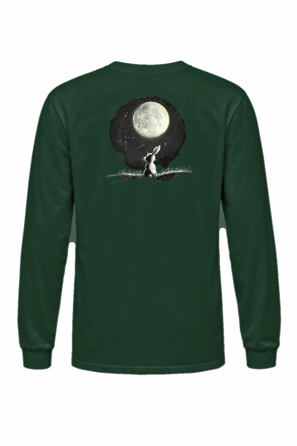 "Moonlit Rabbit" Unisex Longsleeve T-shirt | Gildan 2400